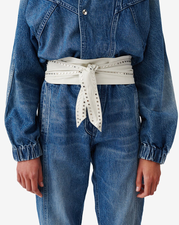 NERADAY STUDDED LEATHER BELT